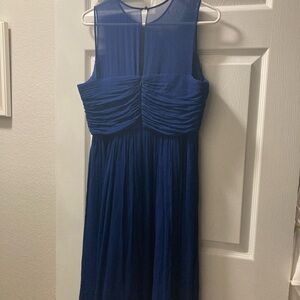 Silk dress - navy - j crew size 10